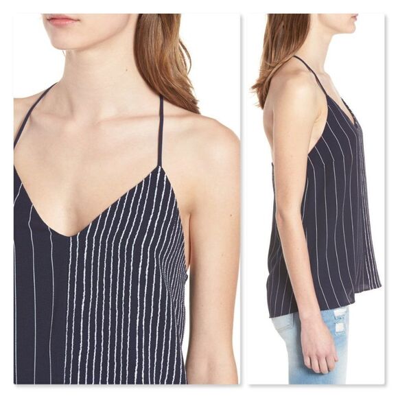 Socialite Mix Stripe Camisole sz Small in Navy - Picture 2 of 8